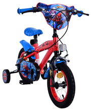 Ultimate Spider-Man Kinderfiets - Jongens - 12 inch - Blauw Rood - Twee handremmen - afbeelding 6