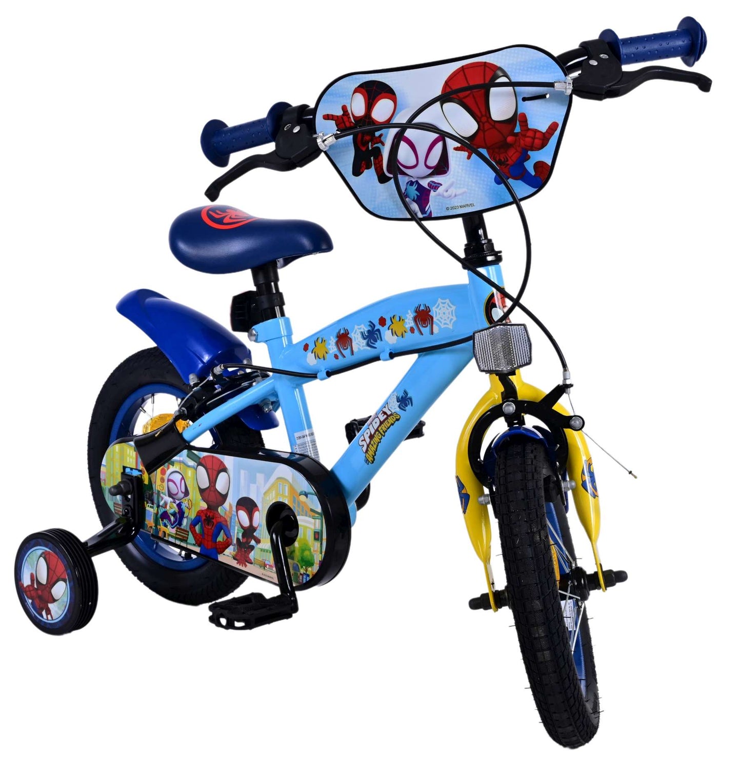 Spidey and his amazing friends Spidey Kinderfiets Jongens 12 inch Blauw Twee handremmen