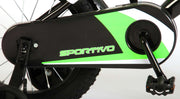 Volare Sportivo Kinderfiets Jongens 14 inch Neon Groen Zwart 95% afgemonteerd - afbeelding 7