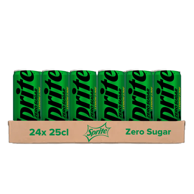 Sprite zero sugar blik (24x25cl)