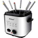 Steba df95f - minifriteuse fondue frituurpan (roestvrij staal zwart, 1,25 liter) - afbeelding 4