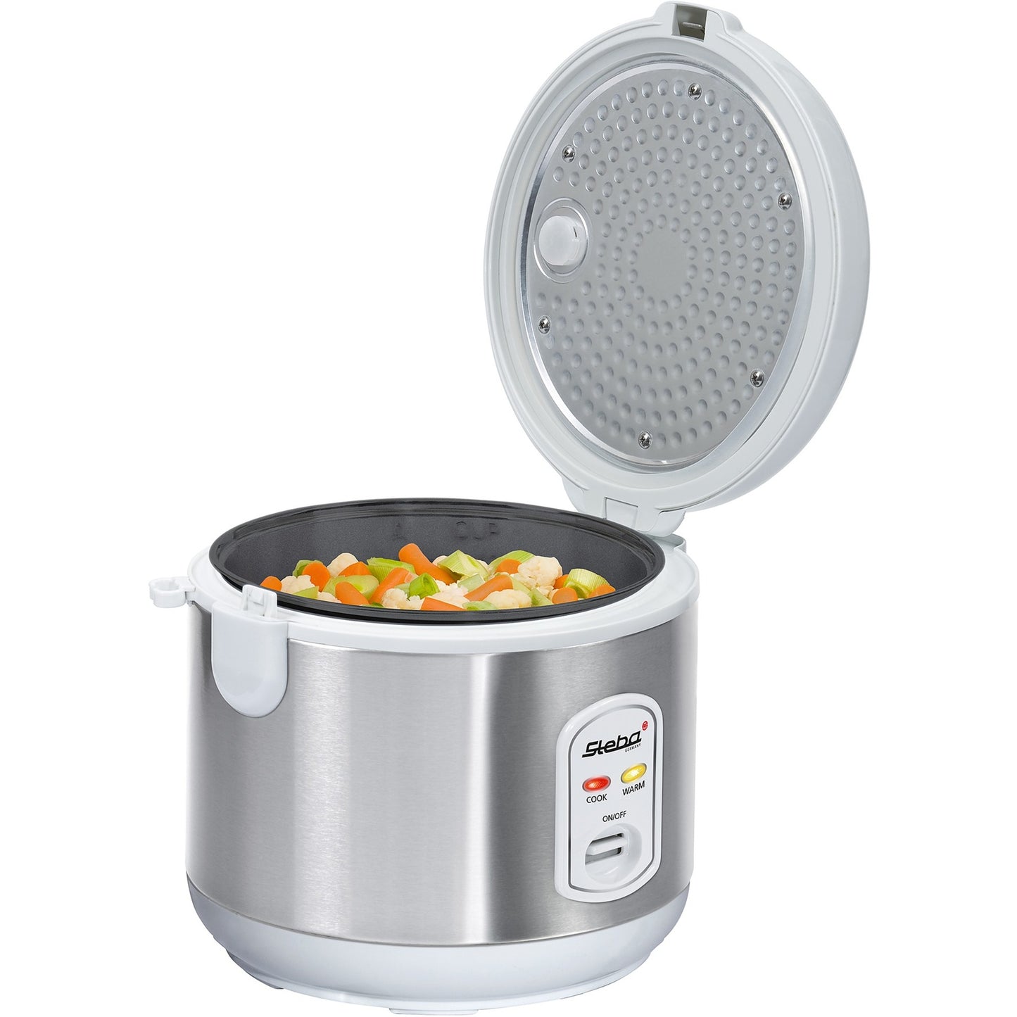 Steba rijstkoker rk 2 (roestvrij staal wit)