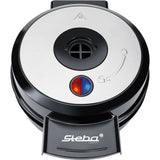 Steba wafelijzer we 20 volcano (zwart zilver) - afbeelding 1