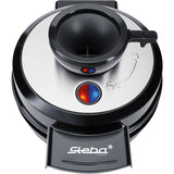 Steba wafelijzer we 20 volcano (zwart zilver) - afbeelding 2