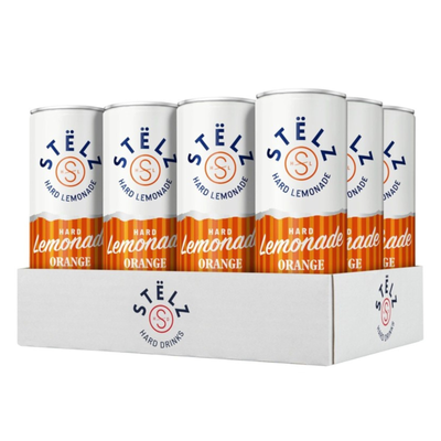 Stelz hard lemonade orange blik (12x25 cl)