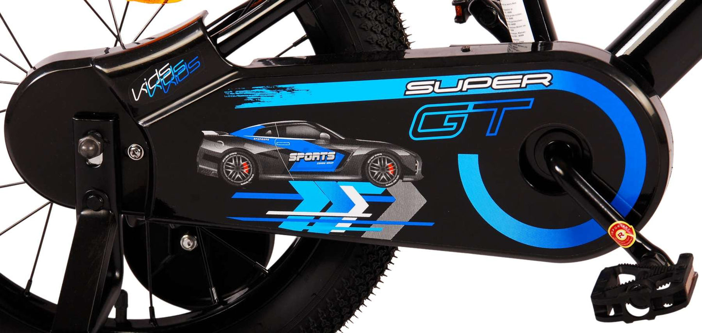 Volare Super GT Kinderfiets - Jongens - 16 inch - Blauw - Twee handremmen