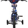Superman kinderfiets - jongens - 14 inch - blauw - twee handremmen