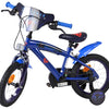 Superman kinderfiets - jongens - 14 inch - blauw - twee handremmen