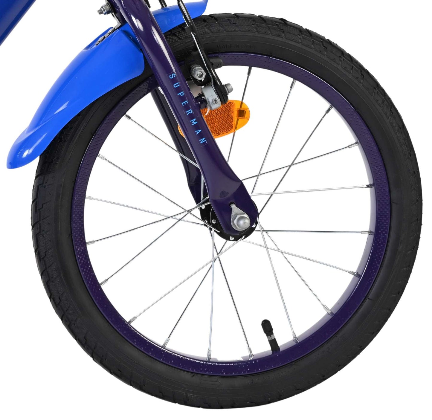 Superman kinderfiets - jongens - 16 inch - blauw