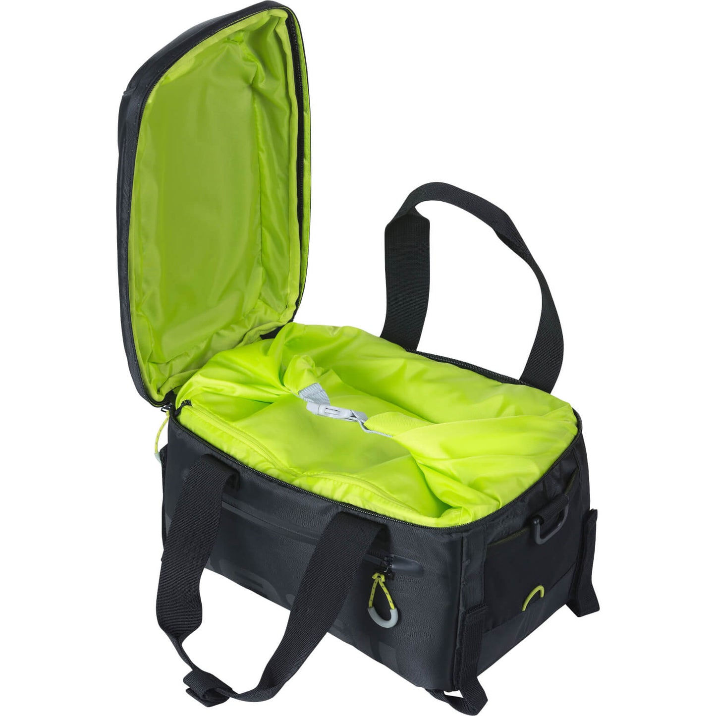 Basil Miles Trunkbag - Sportieve zwarte bagagedragertas voor sportievelingen - 7L - Zwart Lime