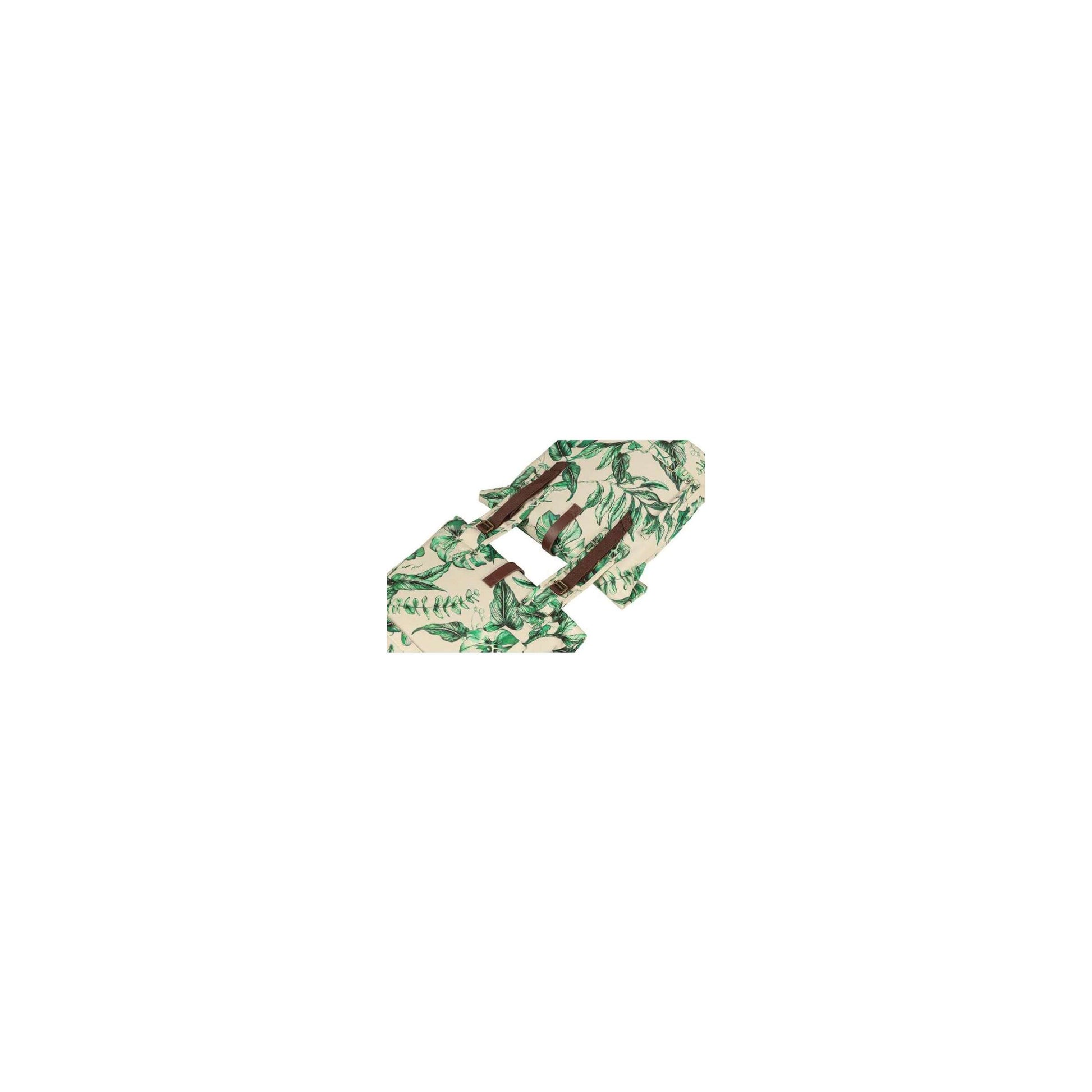 Basil Ever-Green dubbele fietstas, gerecycled PET, waterkerende vouwsluiting, unisex, fiets, sandshell beige