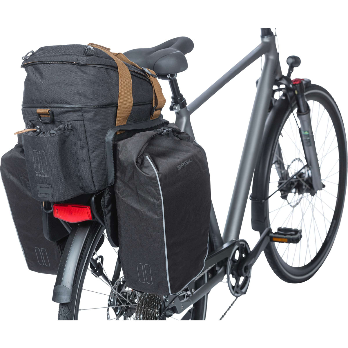 Basil gepäckträgertasche miles xl pro trunkbag miles xl pro mik 2.0 black slate