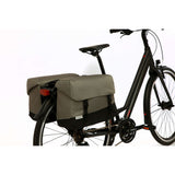 Burgers - new looxs new looxs ® oslo joli double - dubbele fietstas - geschikt voor elke bagagedrager - ook voor electrische fietsen - 100% gerecycled polyester - stevig, ruim en vormvast - 37l - black-green - afbeelding 4