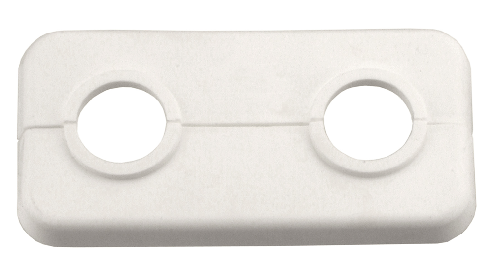 Cornat dubbele klaprozet kunststof 18mm wi - t384001