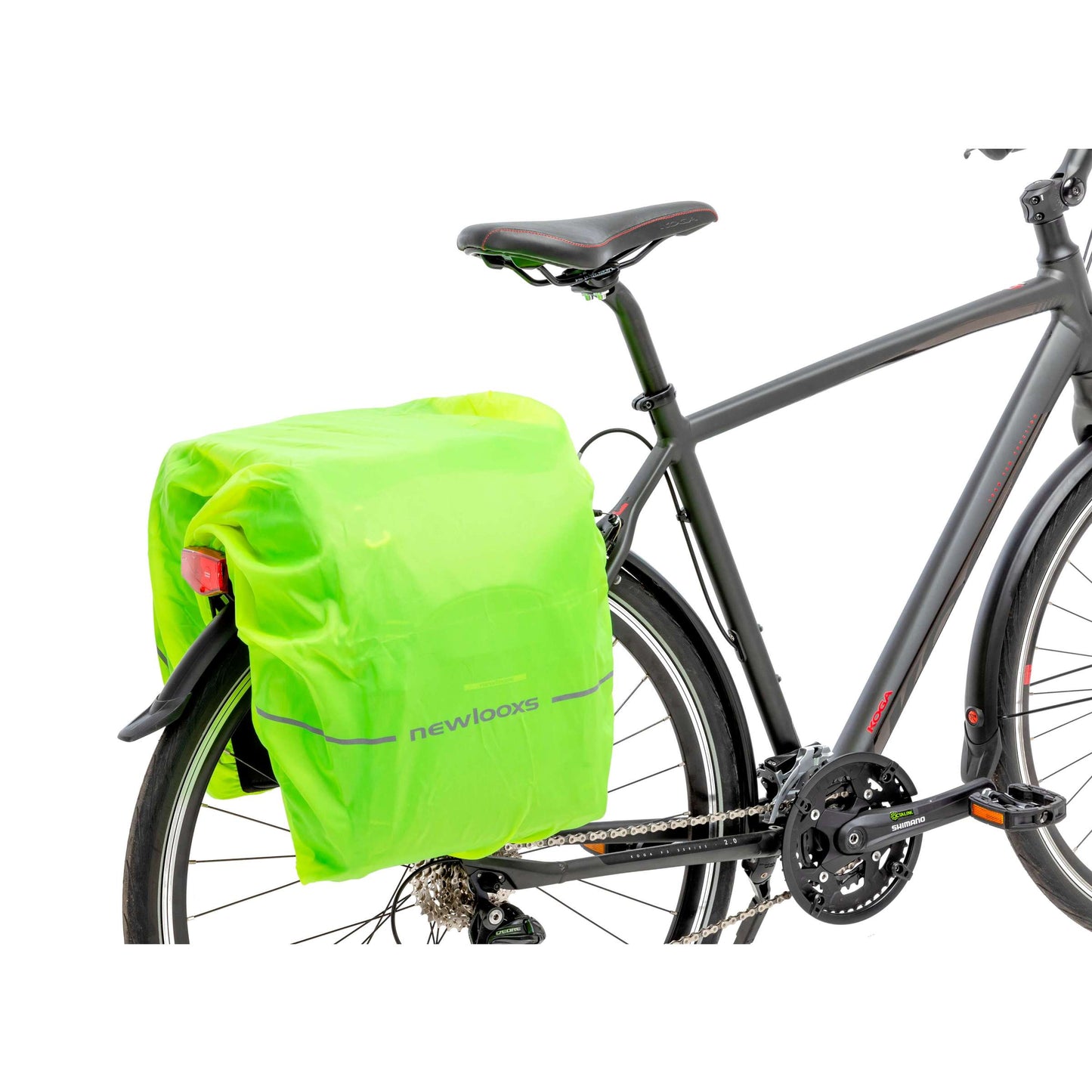 New Looxs Sports dubbele fietstas zwart grijs