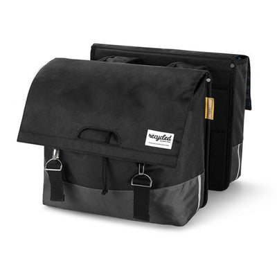 Urban Proof Dubbele Fietstas 55L Zwart Grijs - Gerecycled RPET