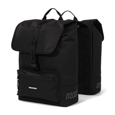 Urbanproof tas double cargo up recycle 38l zwart