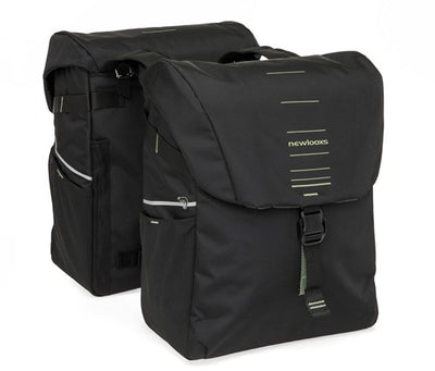 Newlooxs tas new looxs vigo dubbel | zwart groen | 40l