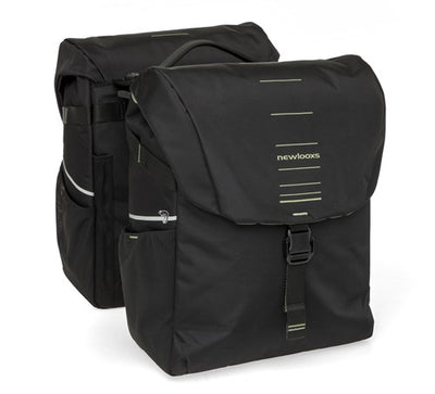 Newlooxs tas new looxs vigo dubbel | zwart groen | mik 2.0 | 40l