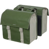 Basil Urban Load dubbele fietstas - waterdicht tarpaulin polyester - groen zand - 48-53L