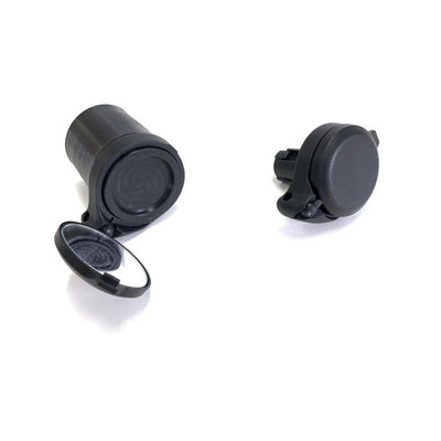 The beam flat bar rearview mirror corky urban - black