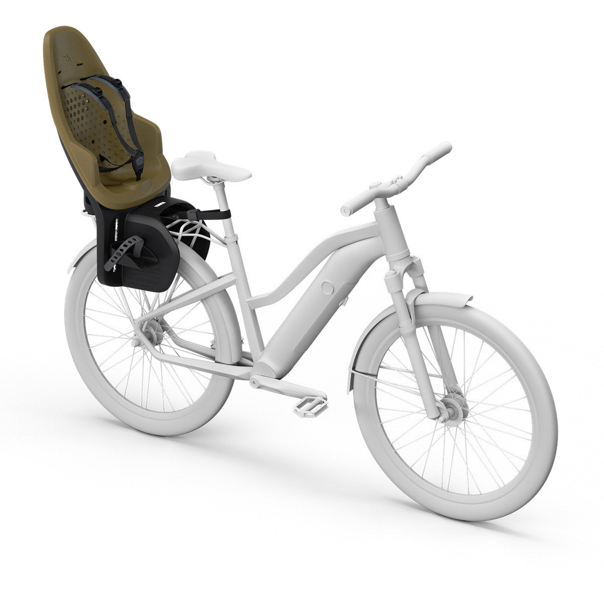 Thule yepp 2 achterzitje maxi nutria green mik hd 12041404