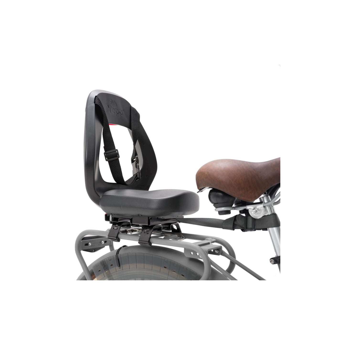 Yepp Thule achterzitje junior budget zwart + yeppie feet