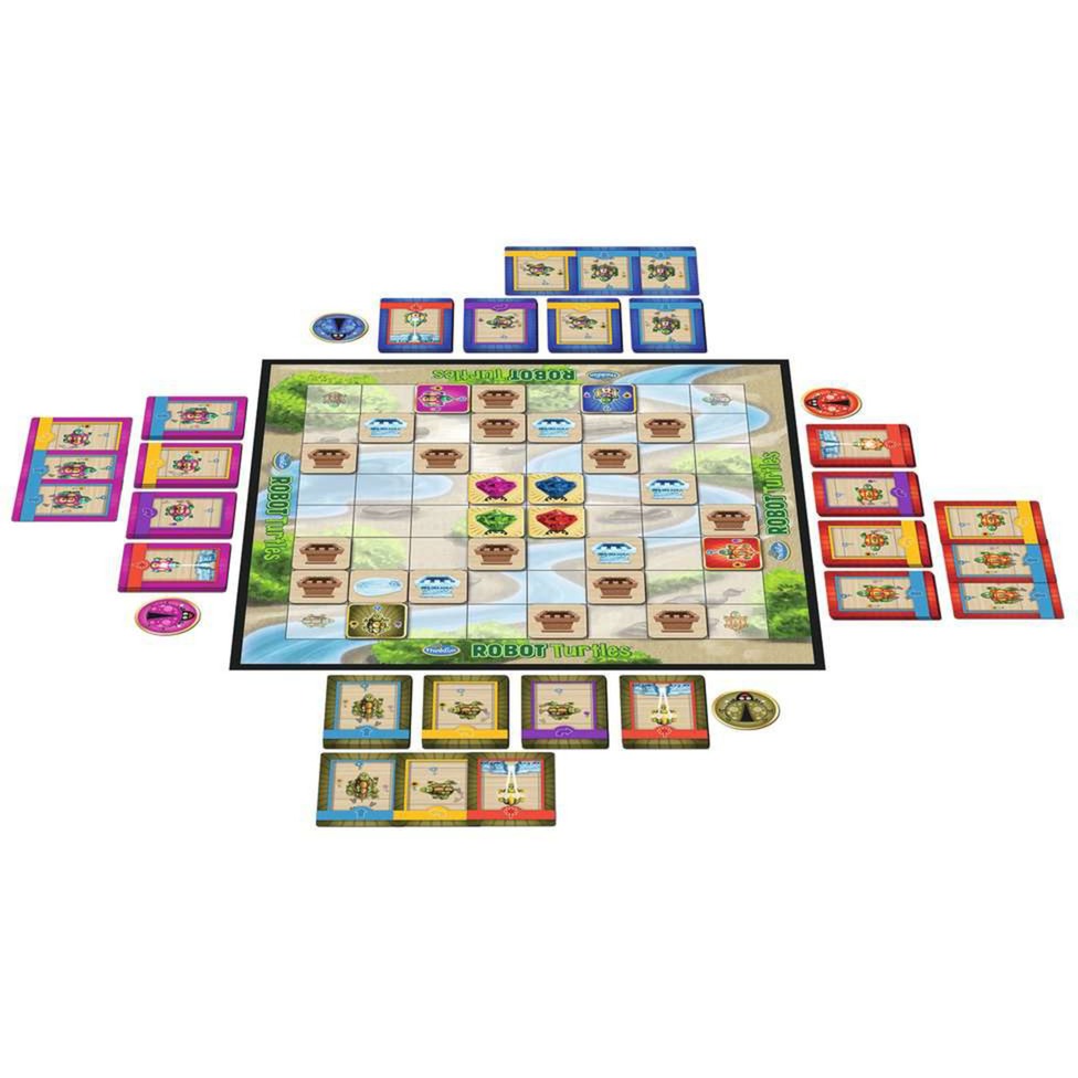 Think fun thinkfun robot turtles bordspel (nederlands, 2 - 5 spelers, 10 - 30 minuten, vanaf 4 jaar)