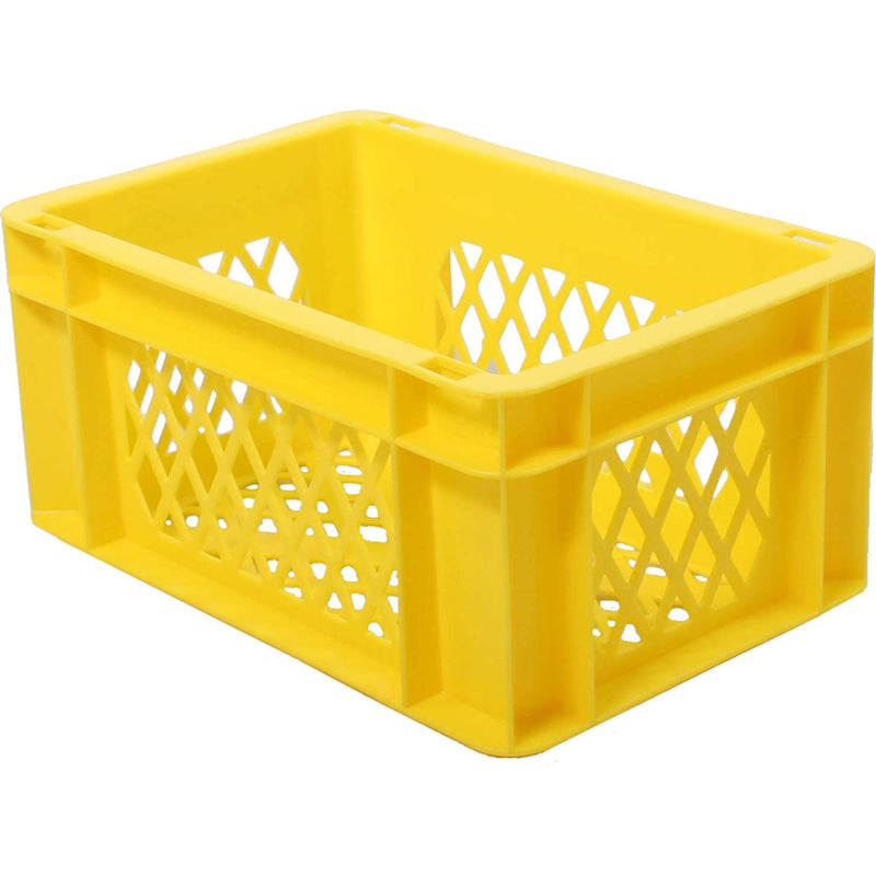 Fietskrat bagagekrat mini geel 30x20x14,5cm