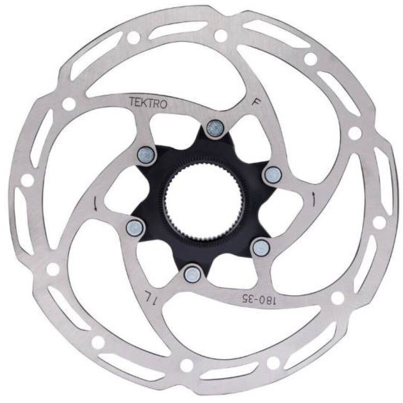 Tektro Remschijf Tr180-351 ø180mm Centerlock zilver (werkplaatsverpakking)