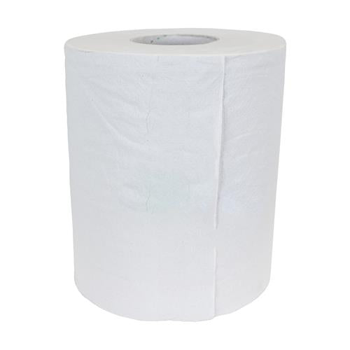 Poetspapier b=20cm l=140mtr wit 2-laags pp rol (6) | 6 stuks