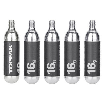 Topeak co2 cartridge 16g threated (5 pieces)