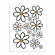 Transfer-set magrieten wit rood 94x24cm