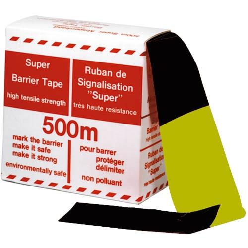 Afzetband zwart geel 500lg 80br