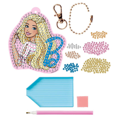 Creative craft group maak je eigen diamond paining sleutelhanger barbie