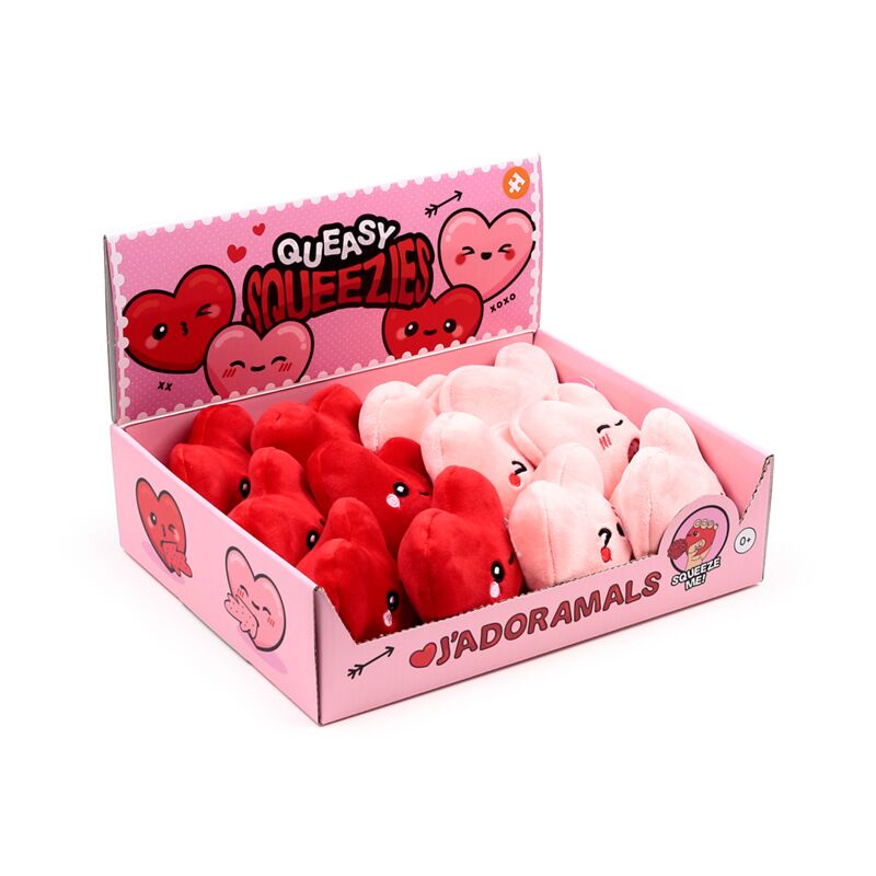 Queasy squeezies j'adoramals hart knijpspeelgoed