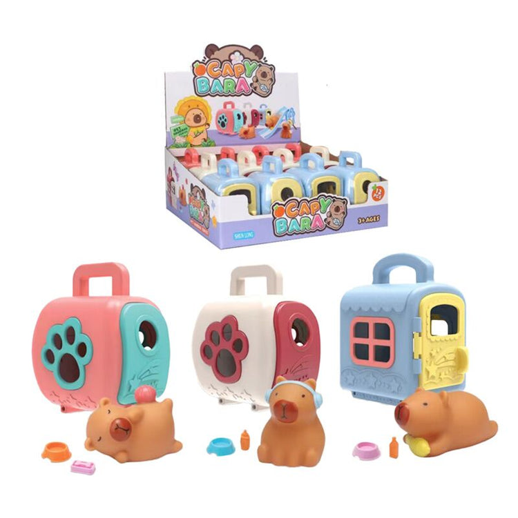 Schattige capybara mini dier draagset