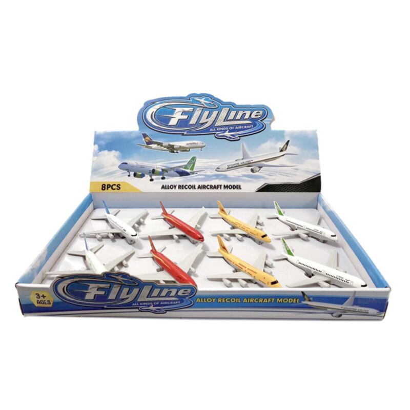 Flyline jet vliegtuig frictie terugtrek actiespeelgoed