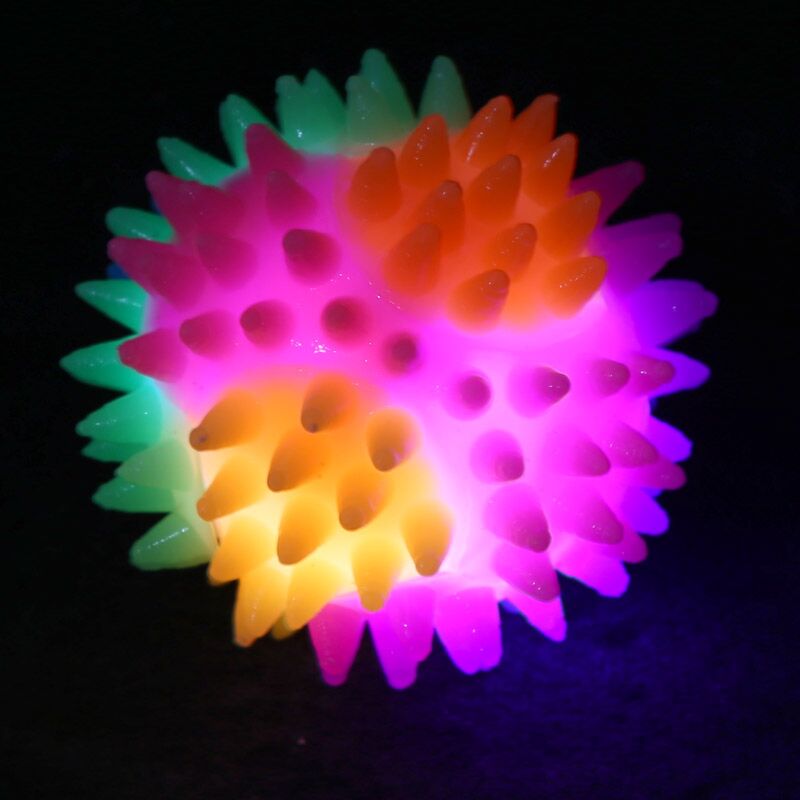 Puntige stuiterbal met led 5.5cm
