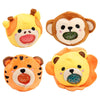 Queasy squeezies adoramals leeuw giraffe aap en tijger pluche speelgoed