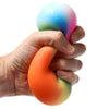 Regenboog knijp speelgoed stress ball 9cm