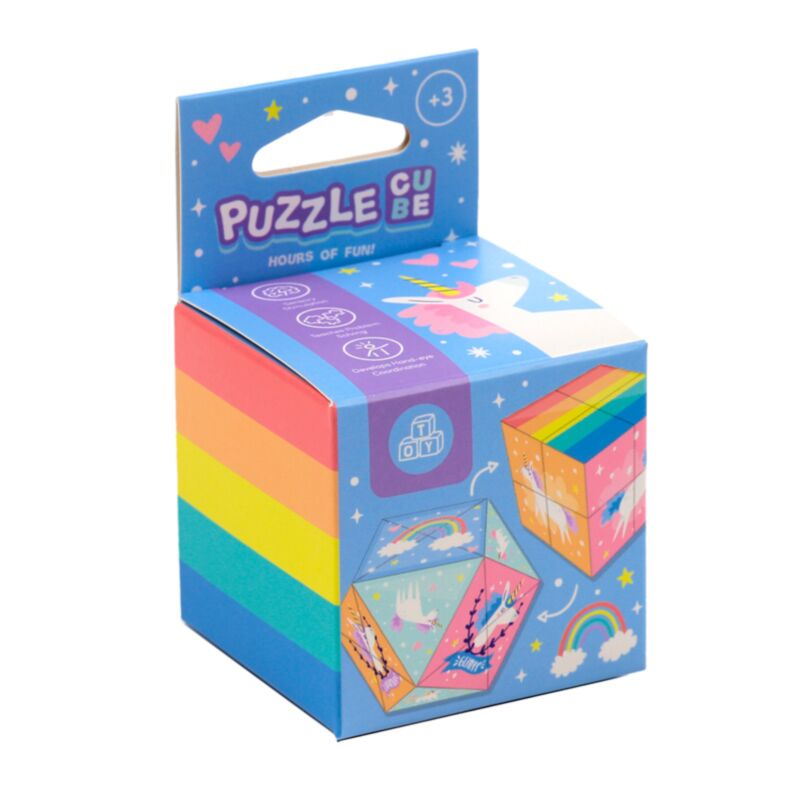 Unicorn magic puzzel kubus speelgoed