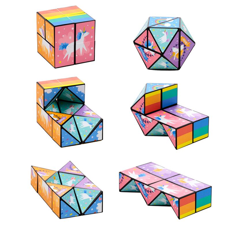 Unicorn magic puzzel kubus speelgoed