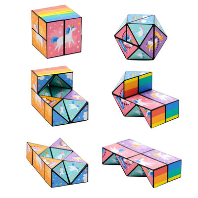 Unicorn magic puzzel kubus speelgoed