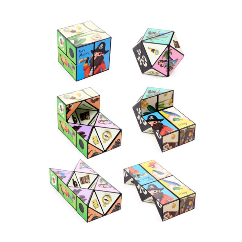 Jolly rogers piraat puzzel kubus speelgoed