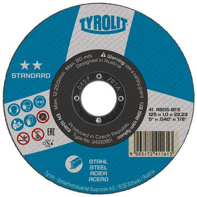 Tyrolit dss 178x1.6mm a46q-bfs standard st rvs | 25 stuks