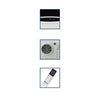 Termozeta airzeta clima c5 airconditioner (wit, koelvermogen 3,5 kw | 12000 btu h)