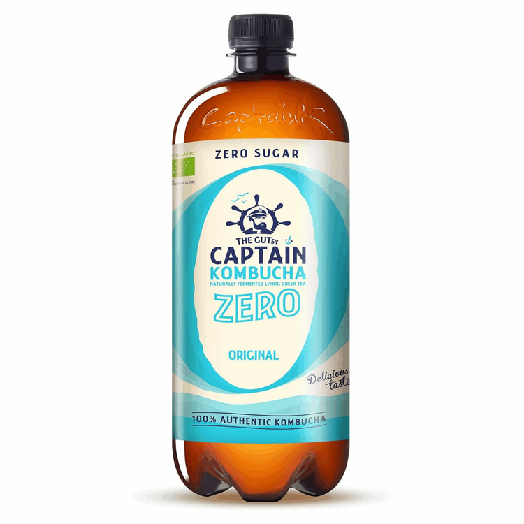 The gutsy captain kombucha zero original bio (6x 1000ml) (bol)