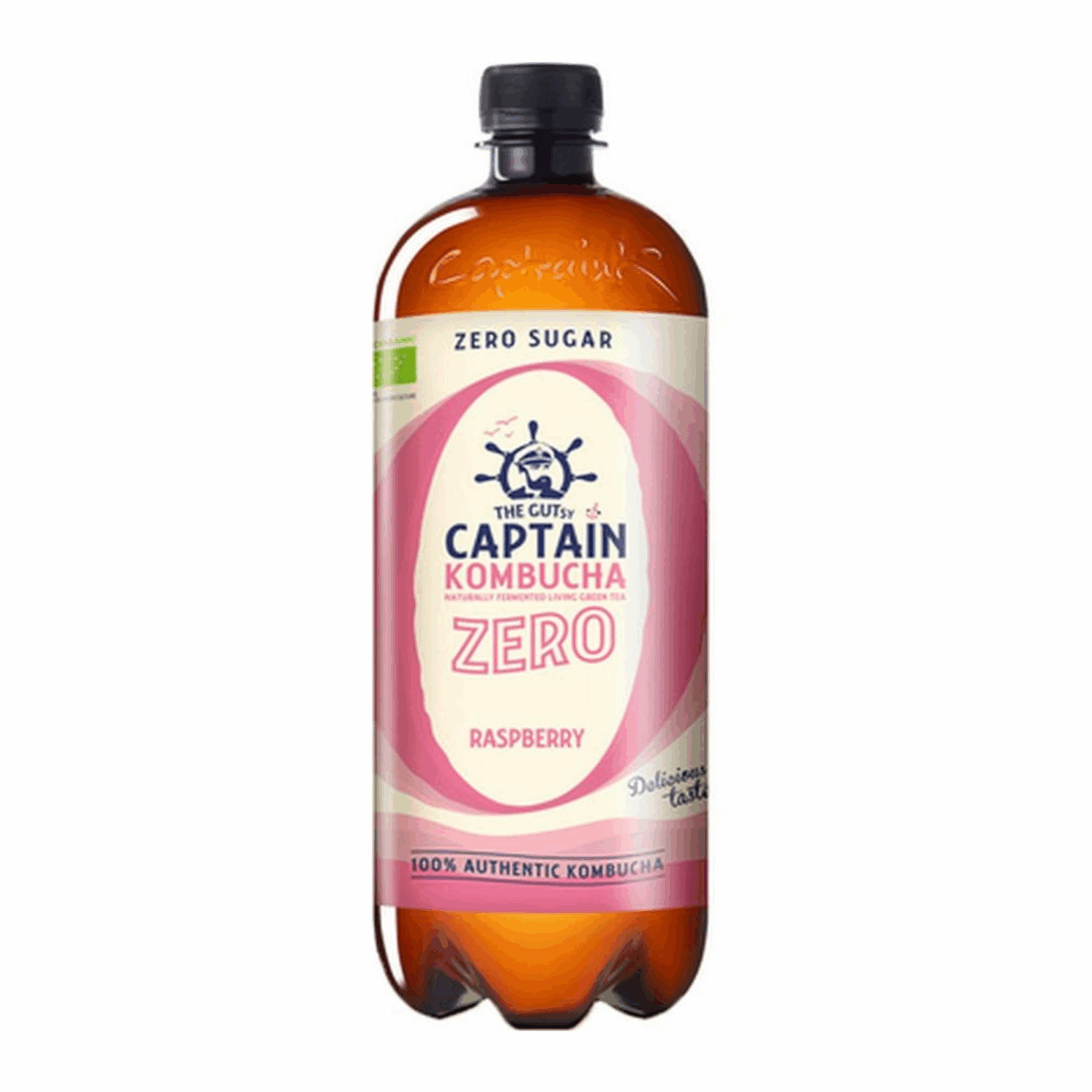 The gutsy captain kombucha zero raspberry bio (6x 1000ml) (bol)