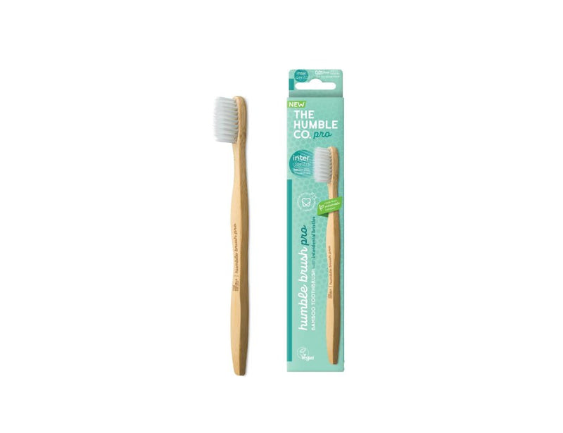The humble co. tandenborstel bamboe - pro - interdental - soft - turquoise